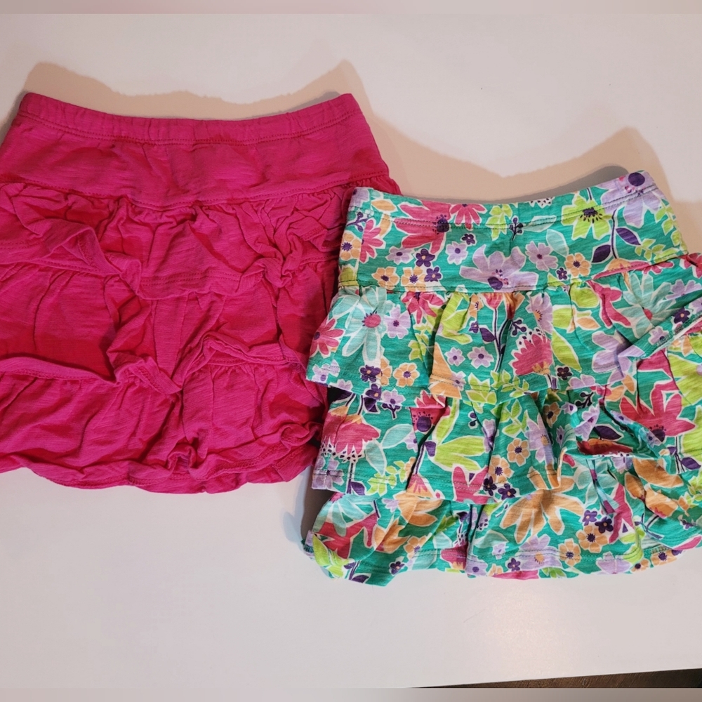 Spotted Zebra - Girls 4t Ruffle Scooter Skirt Set